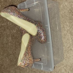 Kate Spade Karolina Glitter heels size 5